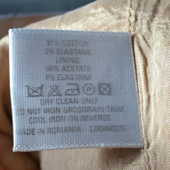 Cotton pencil  skirt size 8 elegant and sleek design - Picture 6 of 7